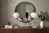 Set of Two 18" Gray USB Table Lamps