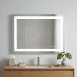28" Lighted Frameless Bathroom Vanity Mirror