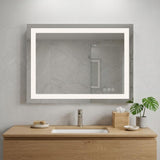 32" Lighted Frameless Bathroom Vanity Mirror