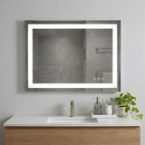36" Lighted Frameless Bathroom Vanity Mirror