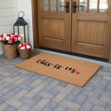24" X 48" Brown And Black This is Us Outdoor Coir Door Mat