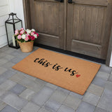 30" X 48" Brown And Black This is Us Outdoor Coir Door Mat