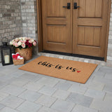 36" X 72" Brown And Black This is Us Outdoor Coir Door Mat