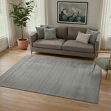5' X 8' Black Hand Woven Area Rug