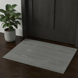 2' X 3' Black Hand Woven Area Rug