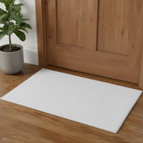 2' X 3' White Hand Woven Area Rug