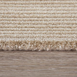 8' X 10' Beige Abstract Washable Non Skid Indoor Outdoor Area Rug