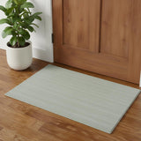 2' X 3' Green Hand Woven Area Rug