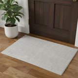 2' X 3' Gray Hand Woven Area Rug