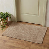 2' X 3' Tan Wool Hand Woven Area Rug