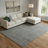 8' X 10' Black Hand Woven Area Rug