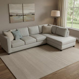 8' X 10' Tan Hand Woven Area Rug