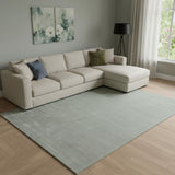 8' X 10' Green Hand Woven Area Rug