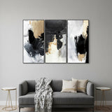Set Of Three Inez Black Framed Wall Art