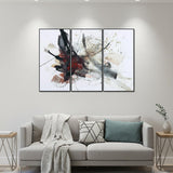 Set Of Three Freya Black Framed Minimalistic Wall Art