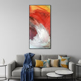 Flame Black Framed Wall Art