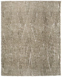 8' X 10' Gray Abstract Washable Non Skid Indoor Outdoor Area Rug