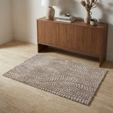 3' X 5' Taupe And Tan Animal Print Area Rug