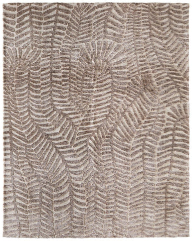 8' X 10' Brown Beige And Beige Plaid Washable Indoor Outdoor Area Rug