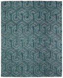 5' Gray And Gold Medallion Distressed Round Rug