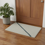 3' X 5' Blue And Ivory Abstract Area Rug