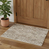 2' X 3' Blue And Ivory Abstract Hand Woven Area Rug