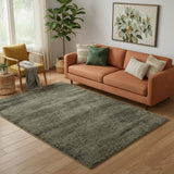 5' X 7' Blue And Ivory Abstract Area Rug