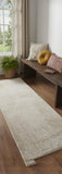 7' Blue And Ivory Abstract Area Rug