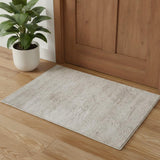 2' X 3' Blue And Ivory Abstract Area Rug