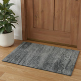 2' X 3' Blue And Ivory Abstract Area Rug