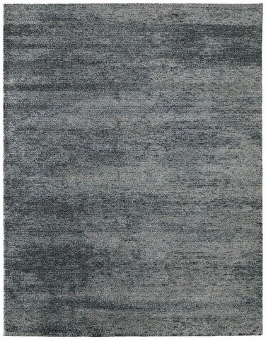 8' X 10' Black Gray And Ivory Abstract Washable Indoor Outdoor Area Rug
