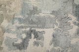 8' X 10' Gray and Purple Abstract Washable Non Skid Indoor Outdoor Area Rug