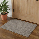 3' X 5' Blue And Ivory Wool Floral Hand Tufted Area Rug