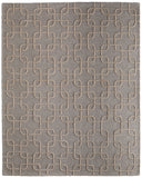 4' X 6' Brown Gold And Tan Floral Hand Knotted Area Rug