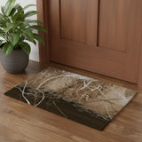 2' X 3' Blue And Ivory Wool Floral Hand Tufted Area Rug