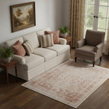 5' X 8' Blue And Ivory Oriental Hand Woven Area Rug