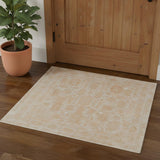 2' X 3' Blue And Ivory Oriental Hand Woven Area Rug