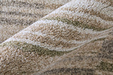 8' X 10' Sage And Ivory Abstract Washable Indoor Outdoor Area Rug