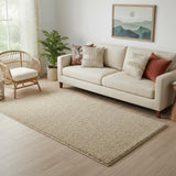 5' X 7' Blue And Ivory Abstract Area Rug