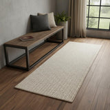 7' Blue And Ivory Abstract Area Rug