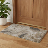 2' X 3' Blue And Ivory Abstract Area Rug