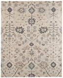 5' X 7' Cream and Black Lattice Area Rug