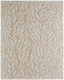 8' Ivory And Blue Indoor Outdoor Area Rug