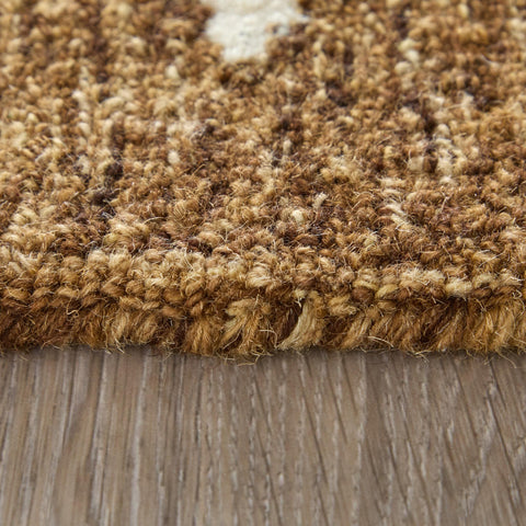 8' X 10' Green And Beige Geometric Washable Indoor Outdoor Area Rug