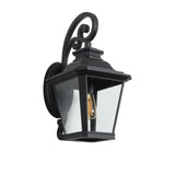 Black Transparent Outdoor Hanging Light With Clear Shades