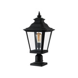 Black Transparent Outdoor Hanging Light With Clear Shades
