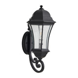 Black Transparent Outdoor Hanging Light With Clear Shades