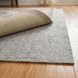 8' Round Gray Non Slip Rug Pad