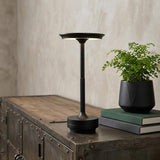 11" Black Round Desk Lamp