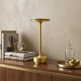 11" Gold Round Lamp Base